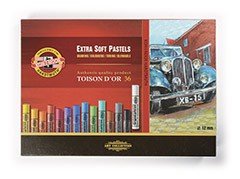 8555 Umělecké pastely EXTRA SOFT - Toison D OR. 36ks
