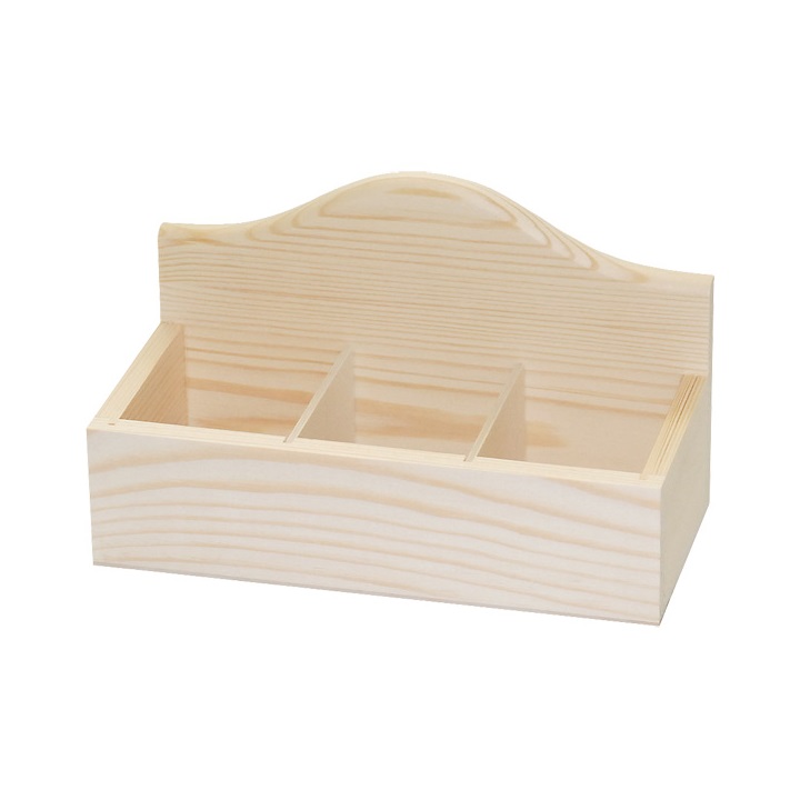 Dřevěná krabička na čaj 21.3x10x12.5 cm