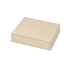 Dřevěná krabička na fotografie 15.5 x 12 cm