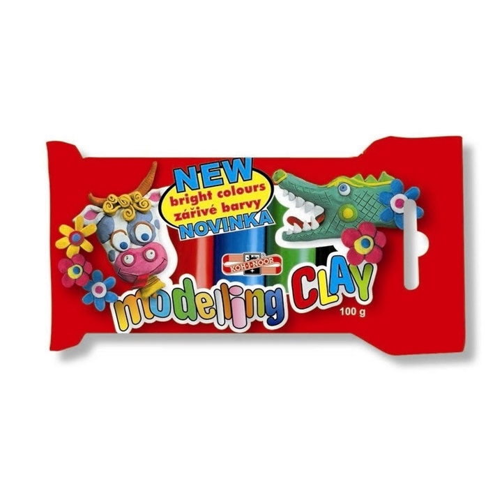 Plastelína 5 barev 100g