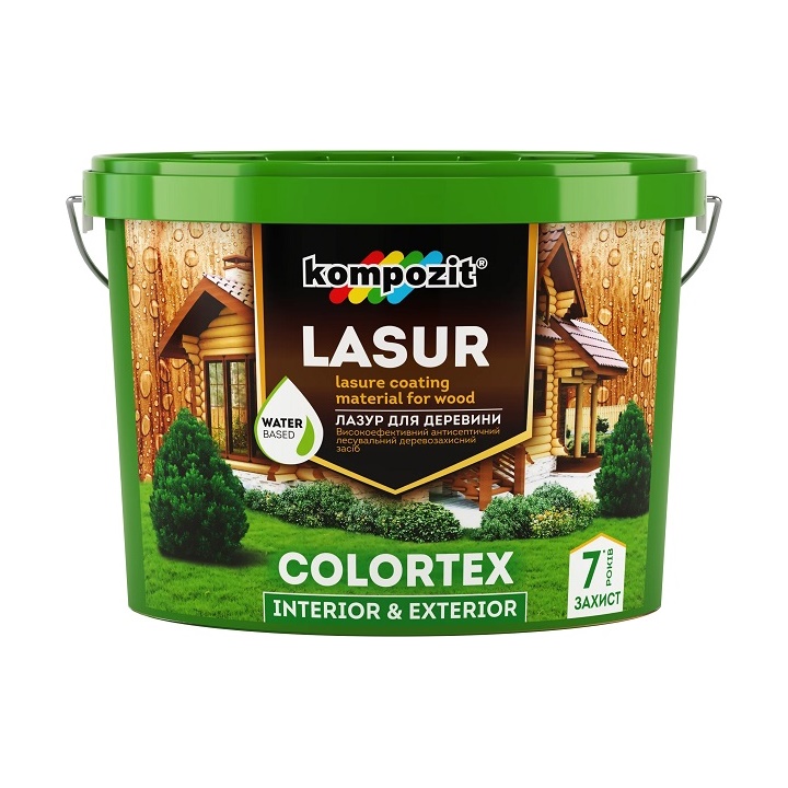 Lak na dřevo  KOMPOZIT COLORTEX 2,5 l - různé odstíny 