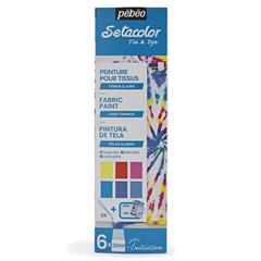 Barvy na světlý textil  Pebeo Setacolor 6 x 20 ml 