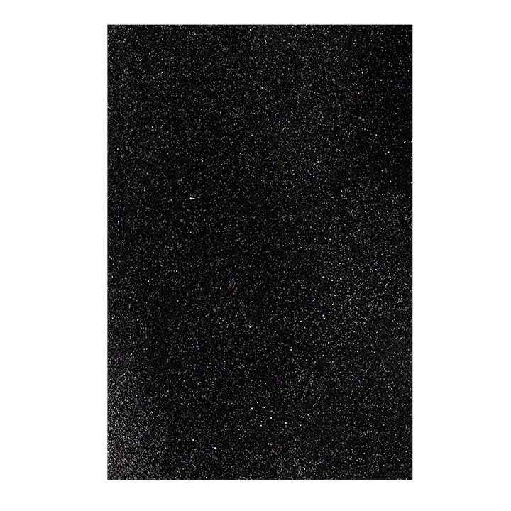 Třpytivá dekorační guma samolepící EVA sheet 20x30 cm - black