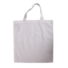 Bavlněná taška s krátkým uchem bílá 38 x 42 cm 