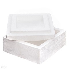 Polystyrénový box čtvercový 13.5 x 13.5 cm