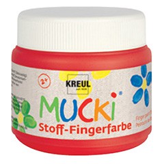 Prstové barvy na textil 150 ml Mucki / různé barvy