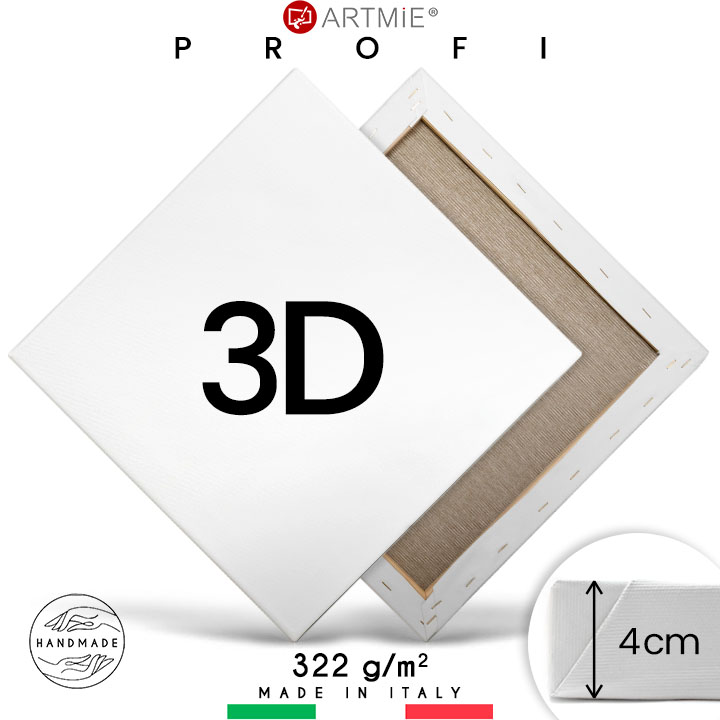 3D Malířské plátno na rámu PROFI | Různé rozměry