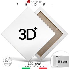 3D + Malířské plátno na rámu PROFI | Různé rozměry