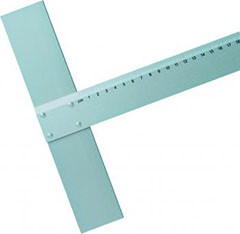 Hliníkové pravítko s T-profilem LENIAR - 70 cm 