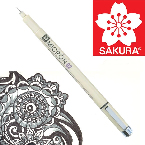 Technické pero SAKURA Pigma Micron BLACK  / různé tloušťky