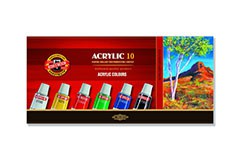 Sada akrylových barev KOH-I-NOOR / 10 x 16 ml