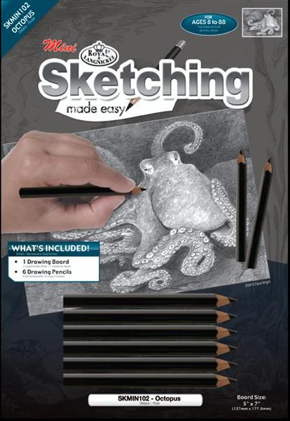 Kreatívní set skicování - Chobotnice A5