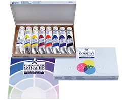 Temperové barvy GOUACHE TALENS SET 8x20ml