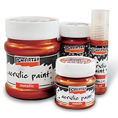 Akrylová barva metalická - 100 ml | různé barvy