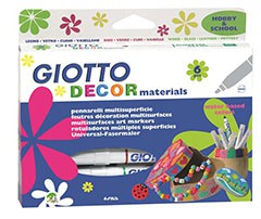 Dekorační fixy GIOTTO Decor materials / 6 dílná sada