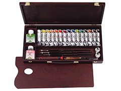 Sada akrylových barev Rembrandt Professional 15x40ml + příslušenství