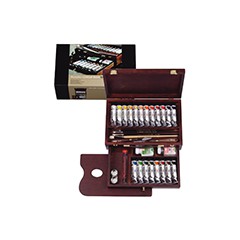 Akrylové barvy Rembrandt Box Master / 20x40ml + příslušenství