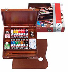 Akrylové barvy Van Gogh Inspiration Box / 14x40ml + příslušenství