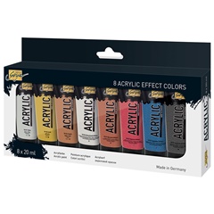 Akrylové barvy Solo Goya Effect / set 8 x 20 ml