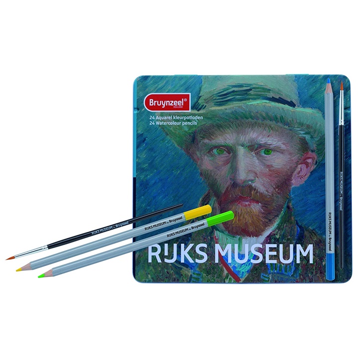 Akvarelové barevné tužky Bruynzeel z limitované edice Van Gogh / 24 ks