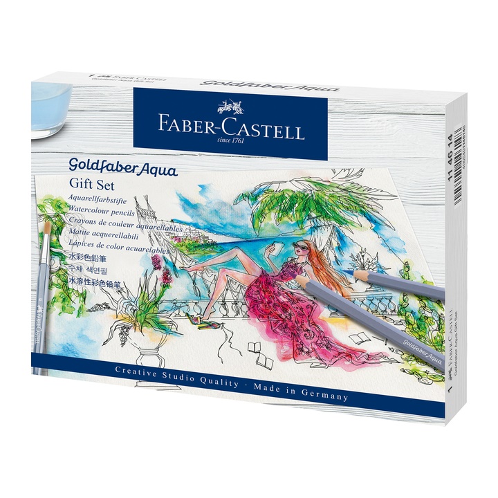 Akvarelové barvičky Goldfaber aqua Faber-Castell gift set