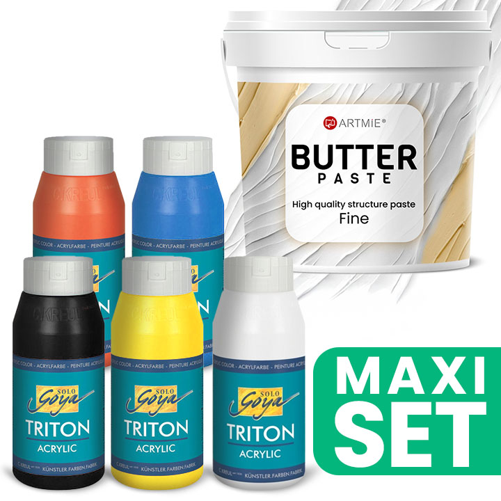 ARTMIE Butter 3D Pasta a sada akrylových barev TRITON