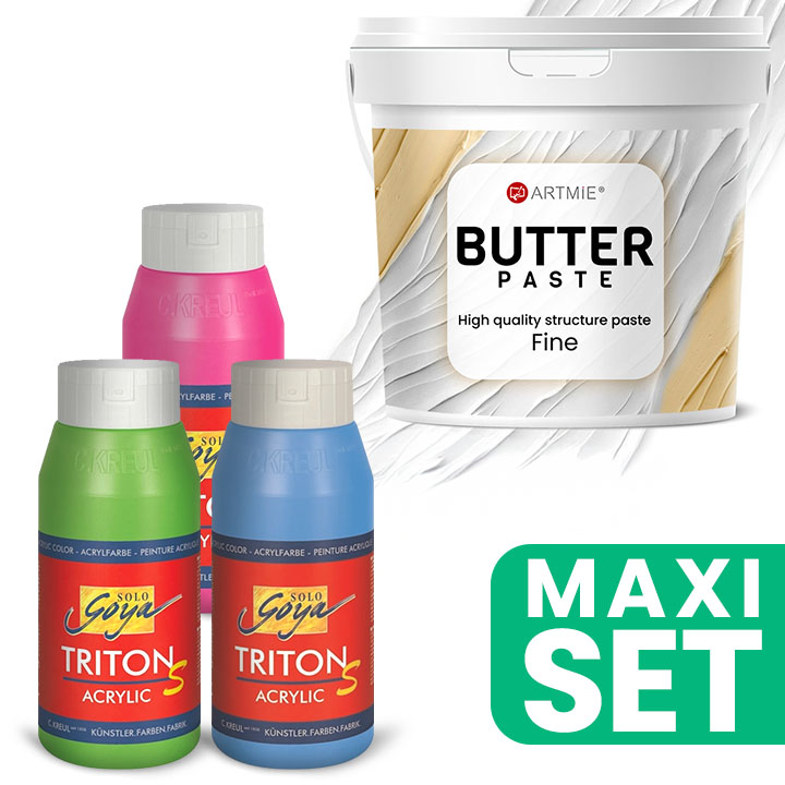 ARTMIE Butter 3D Pasta a sada akrylových barev TRITON S