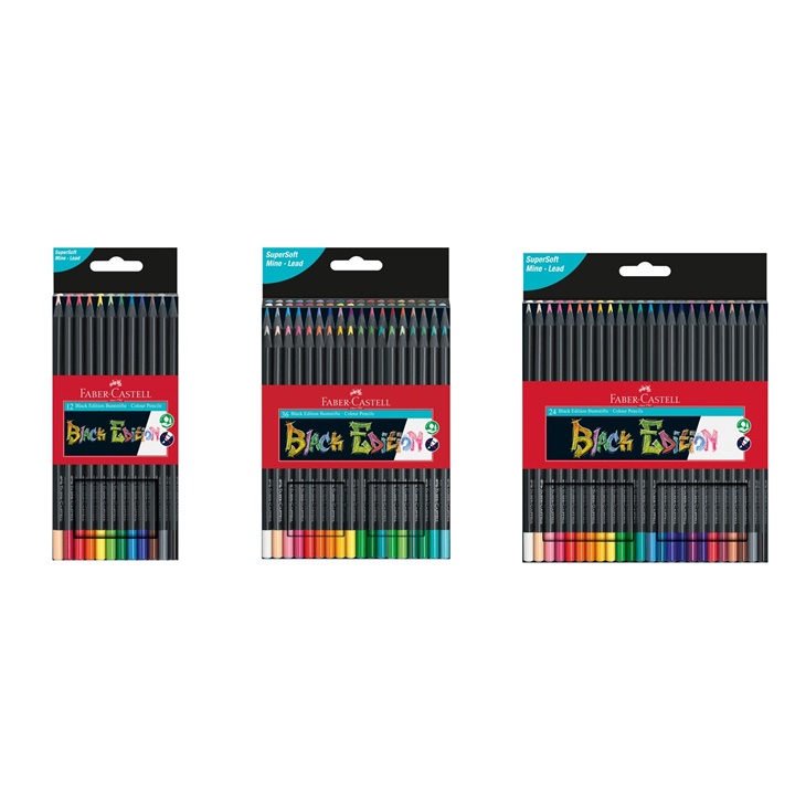 Barevné pastelky Faber-Castell Black Edition | různé sety