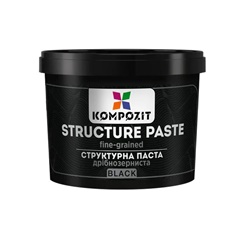 Černá jemnozrnná strukturovací pasta od Kompozit | Různé svazky