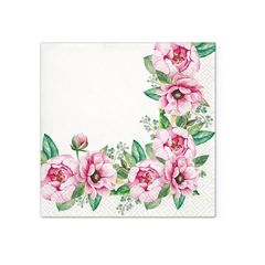 Decoupage ubrousky - Floral Border  - 1ks