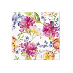 Decoupage ubrousky - Orchid with Peony  - 1ks