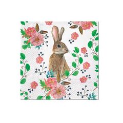 Decoupage ubrousky - Rabbit Berries  - 1ks