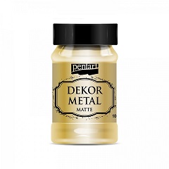 Dekorační barva Pentart 100 ml metalická matná | různé barvy