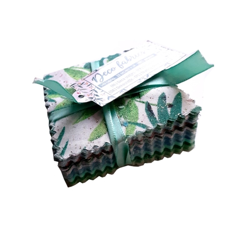 Dekorační mini látky pro patchwork 140 ks | různé odstíny