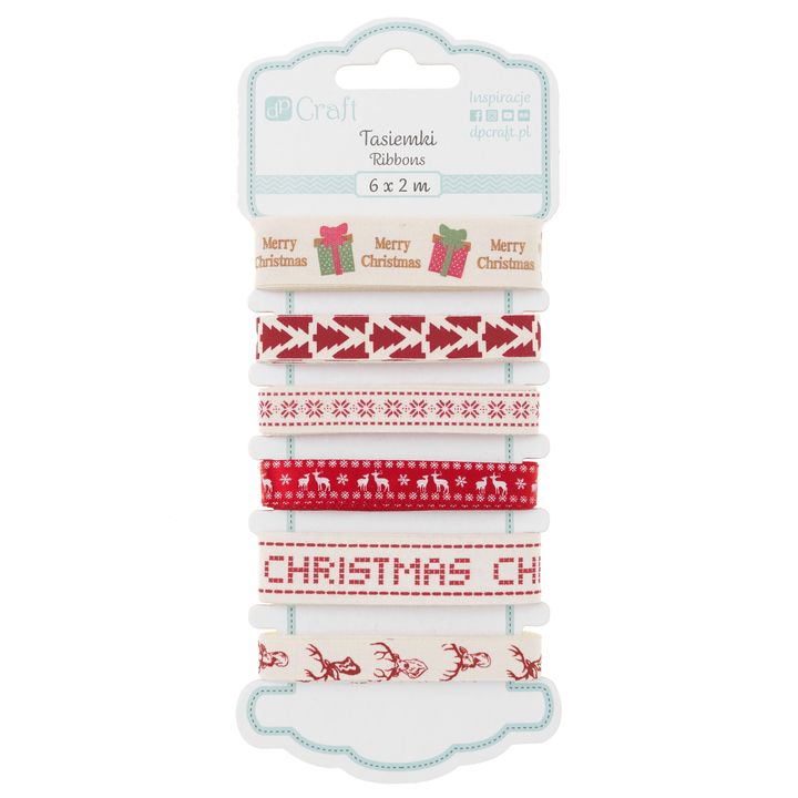 Dekorační stuha 6 kusů  | Scandi Christmas