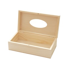 Dřevěná krabička na ubrousky 26x13.7x8 cm