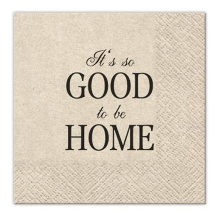 EKO Ubrousky na dekupáž Good to be Home - 1 ks