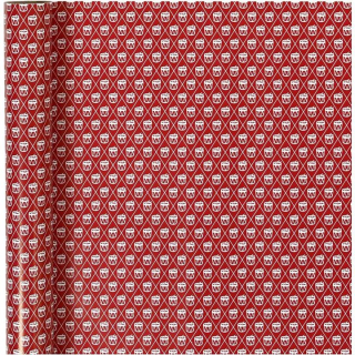 Balící papír | red white drum 70 cm x 4 m