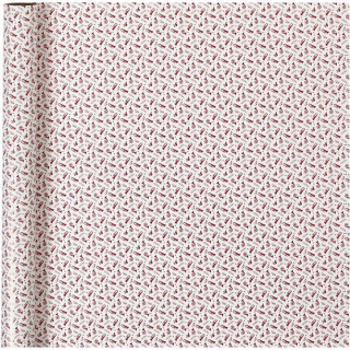 Balící papír | red white trumpe 70 cm x 4 m