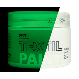 Barva na textil Profil zářící ve tmě zeleně 50 ml