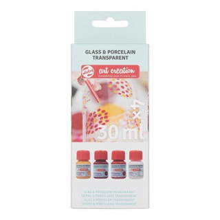 Barvy na sklo a porcelán Talens Art Creation / sada 4 x 30 ml