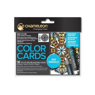 Chameleon kartičky na vymalování - Mini mandaly / sada 16 ks