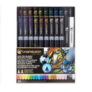 Popisovače Chameleon / sada Deluxe set 22 dílná