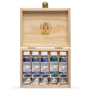 Sada akvarelových barev v tubách Schmincke Super Granulation 5x15ml | Set deep sea