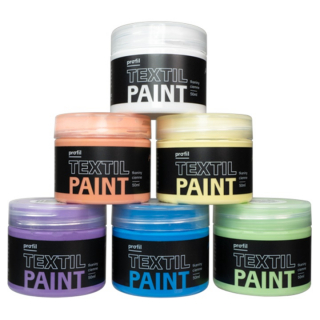 Sada barev na tmavý textil Profil - Pastel Candy 6 x 50 ml