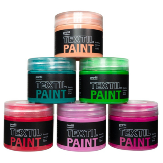 Sada barev na tmavý textil Profil - Wild Rose 6 x 50 ml