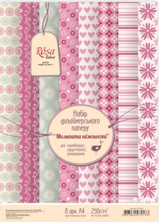 Sada scrapbookingových papírů Moments of tenderness 21 x 29,7 cm | 8 listů