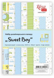 Sada scrapbookingových papírů Sweet Boy 21 x 29,7 cm | 8 listů