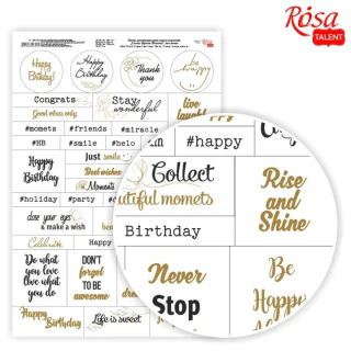 Scrapbooking papír | slova | fráze | přáníčka