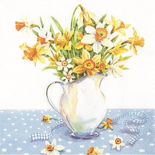 Ubrousky na dekupáž Painted Daffodils - 1 ks